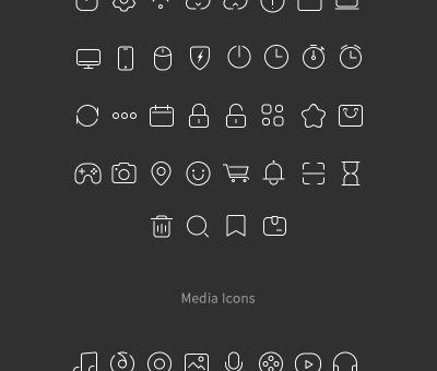 100 Stroke Icons